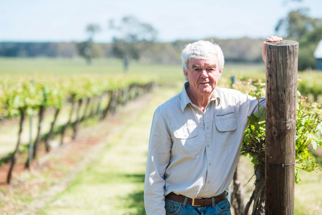 John Davis in Pepper Tree Vineyard