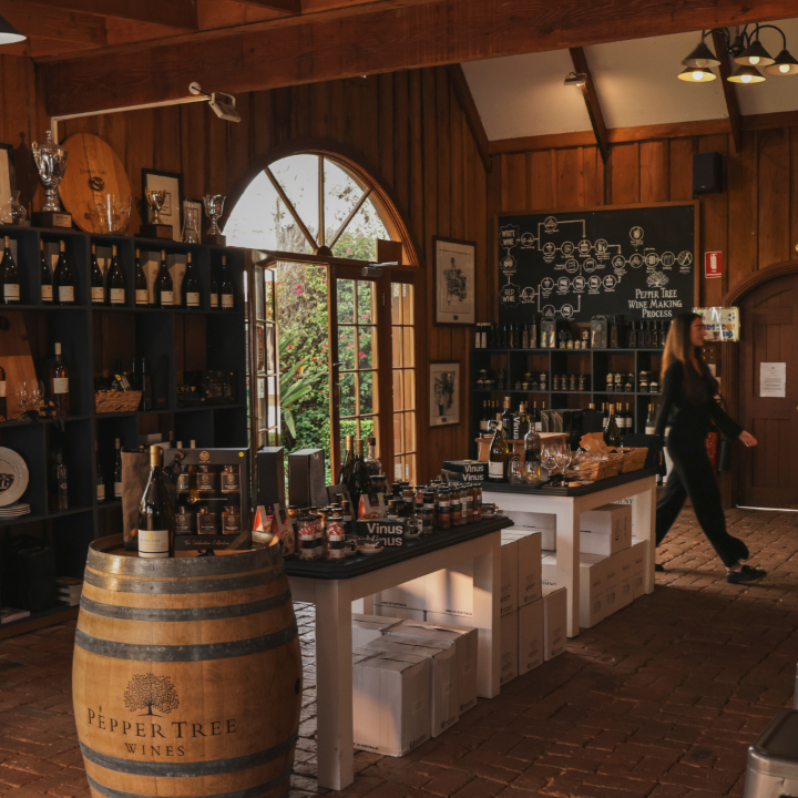 Inside Pepper Tree Wines Cellar Door