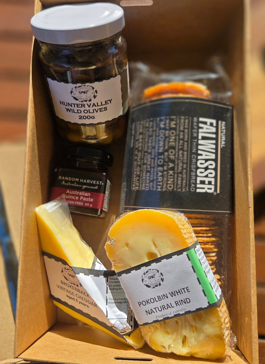Cheese box for two. Perfect with a wine tasting