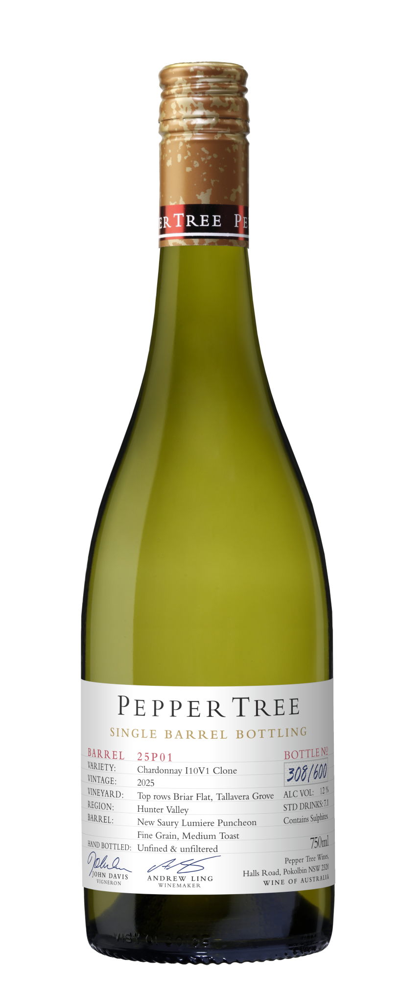 2025 Single Barrel Hunter Valley Chardonnay